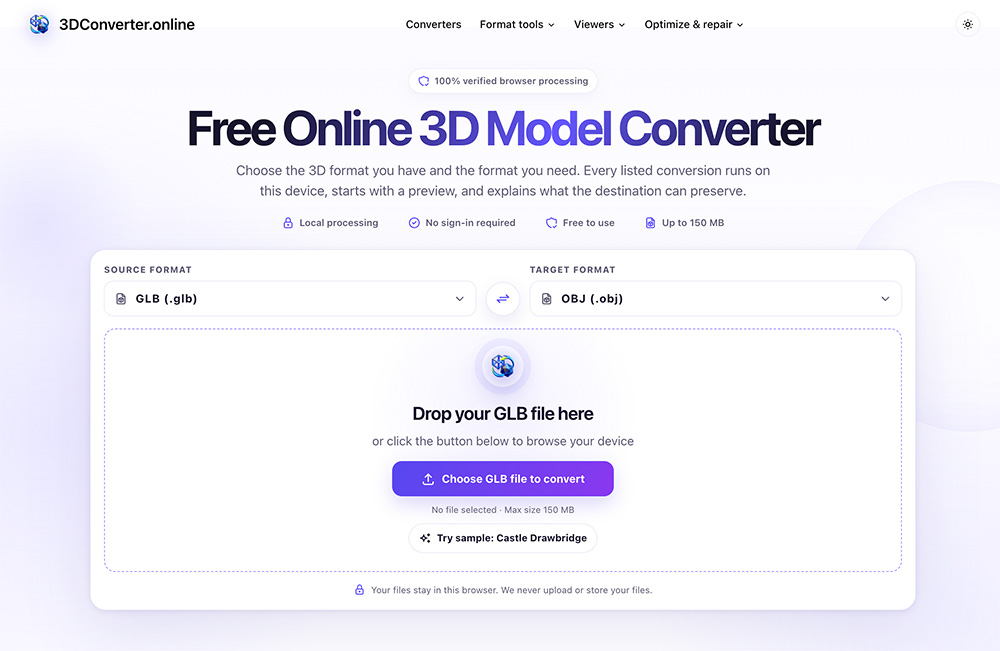 3DConverter.online官网插图