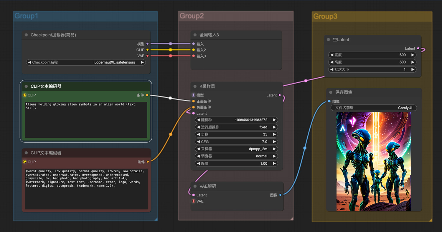 外星人ComfyUI工作流