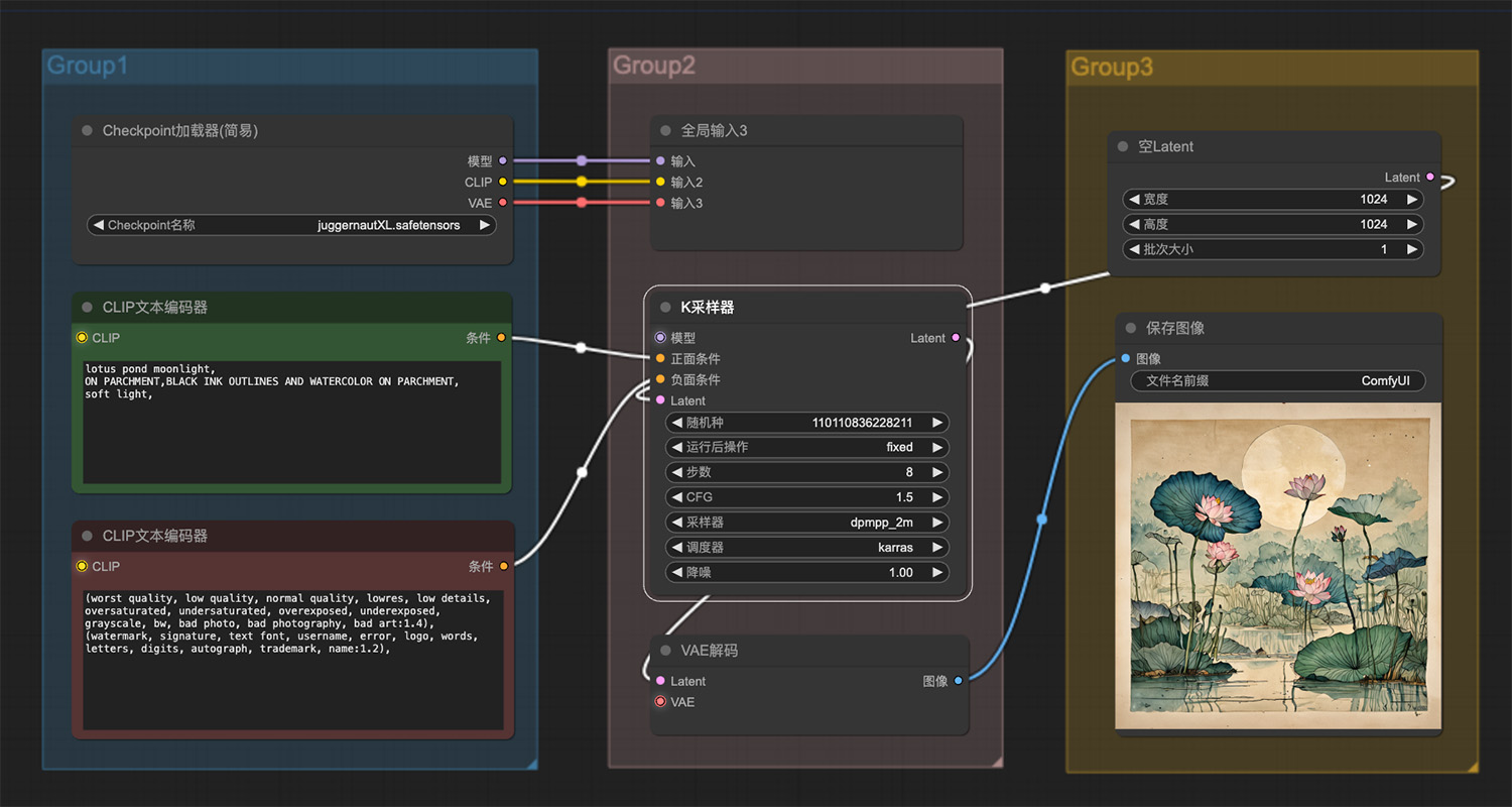 荷塘月色ComfyUI工作流