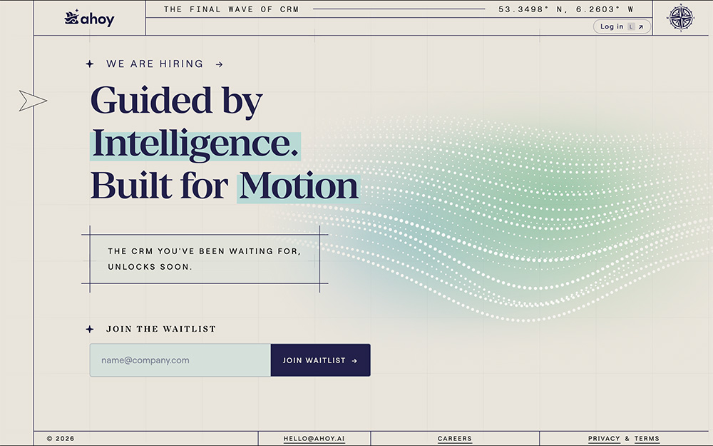 Ahoy AI官网：首款AI原生客户关系管理系统