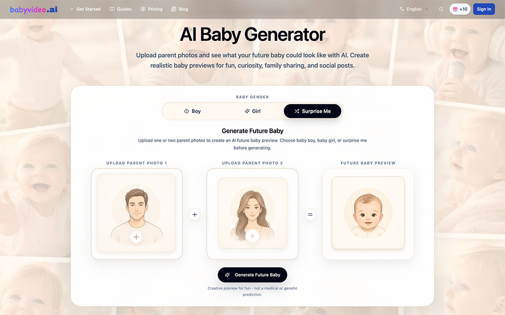 AI Baby Video官网插图