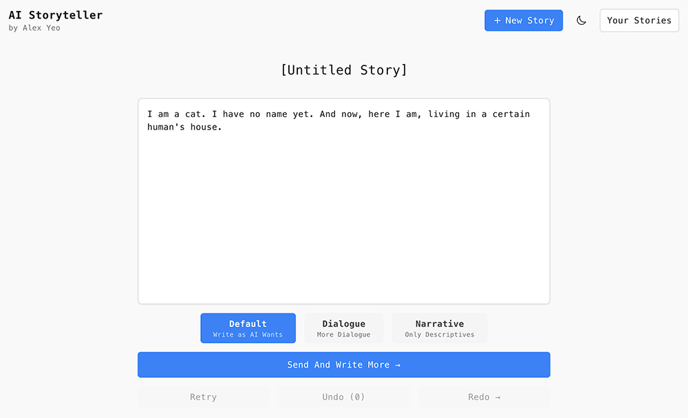 AI Storyteller官网插图