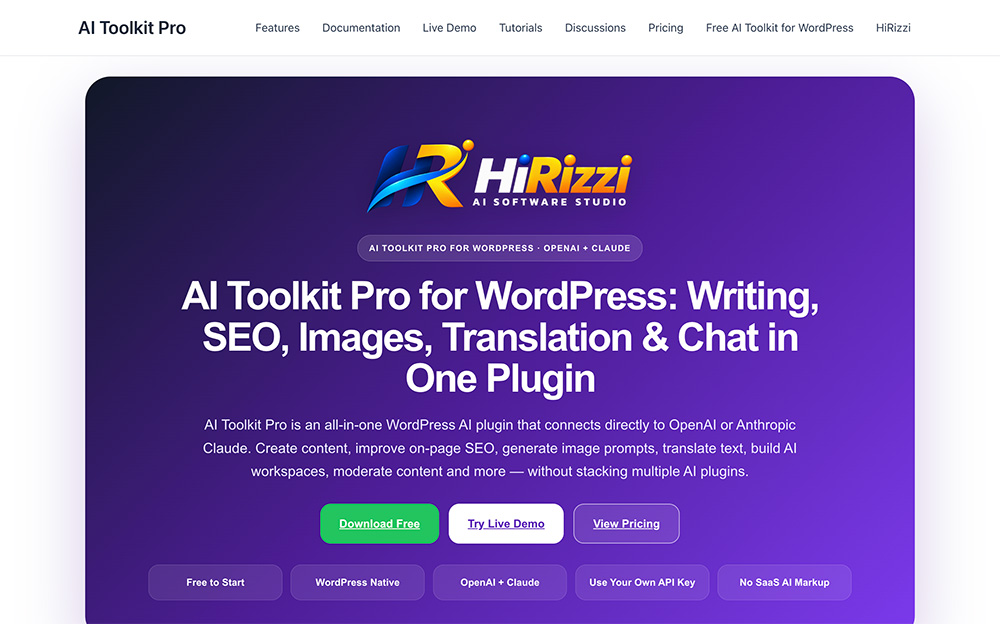 AI Toolkit Pro官网插图