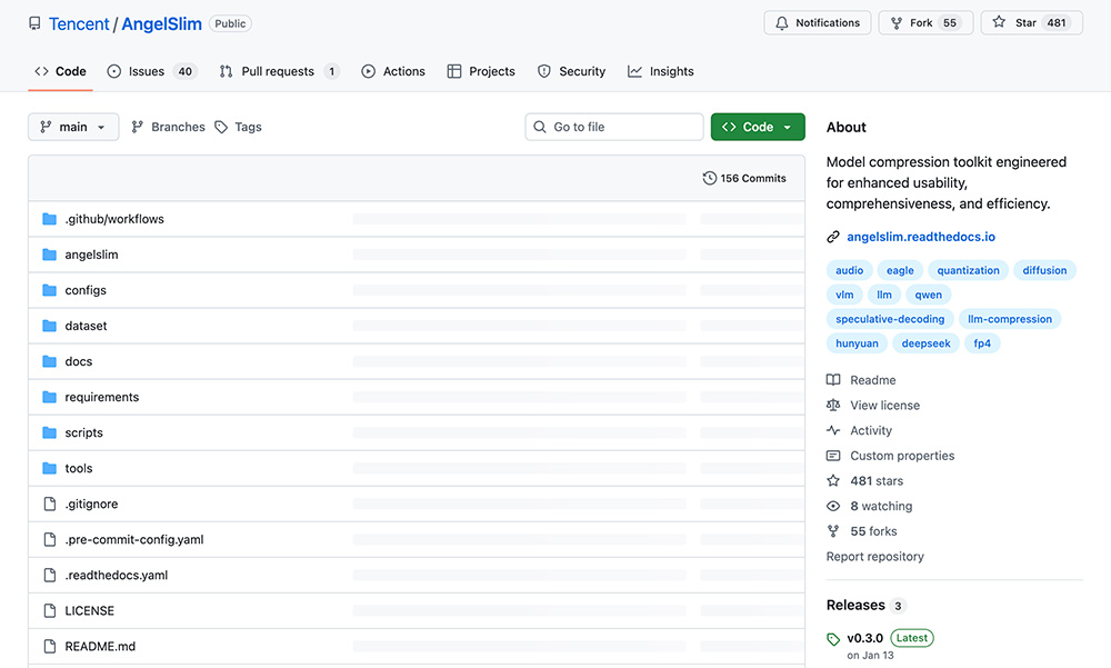 AngelSlim压缩工具包模型，腾讯混元AI自研开源全模态大模型