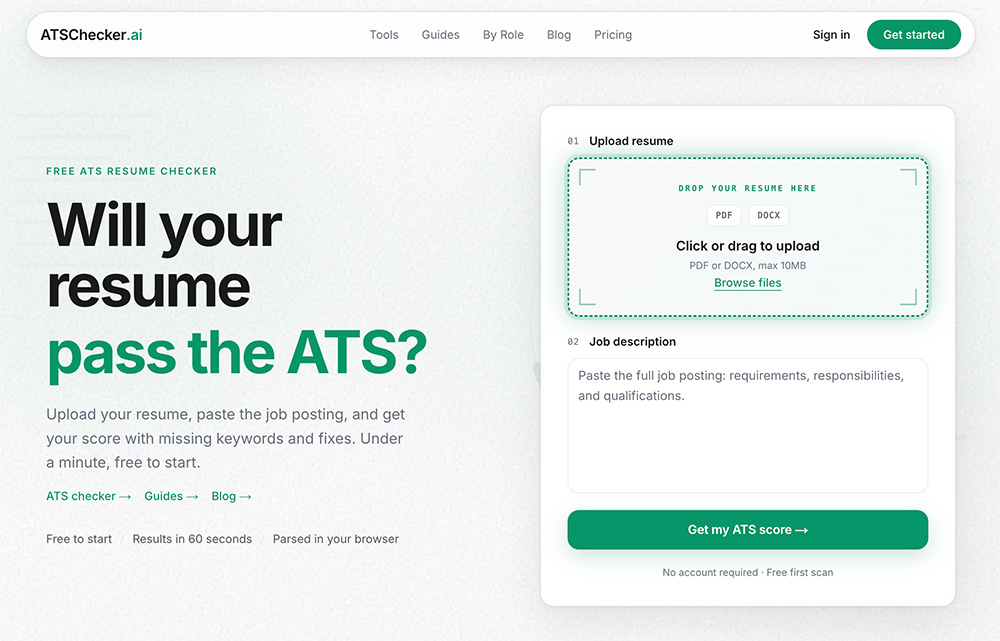 ATS Checker官网插图