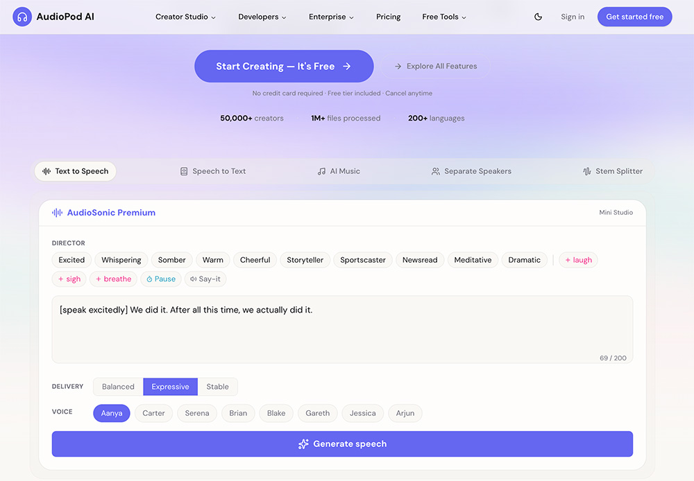 AudioPod AI官网插图
