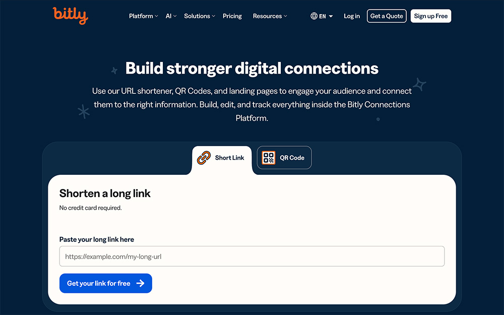 Bitly官网：全球头部链接管理平台与专业短链接服务工具