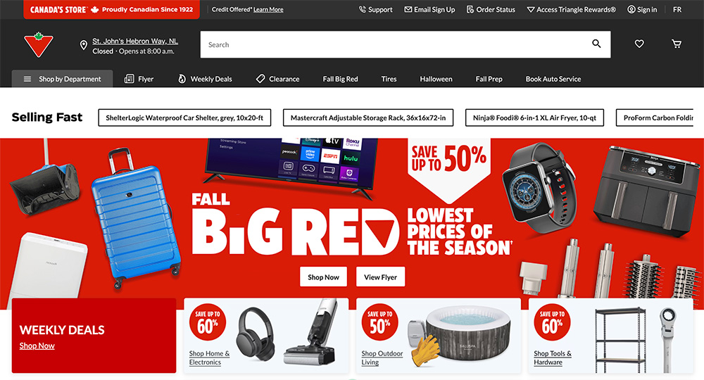 Canadiantire官网