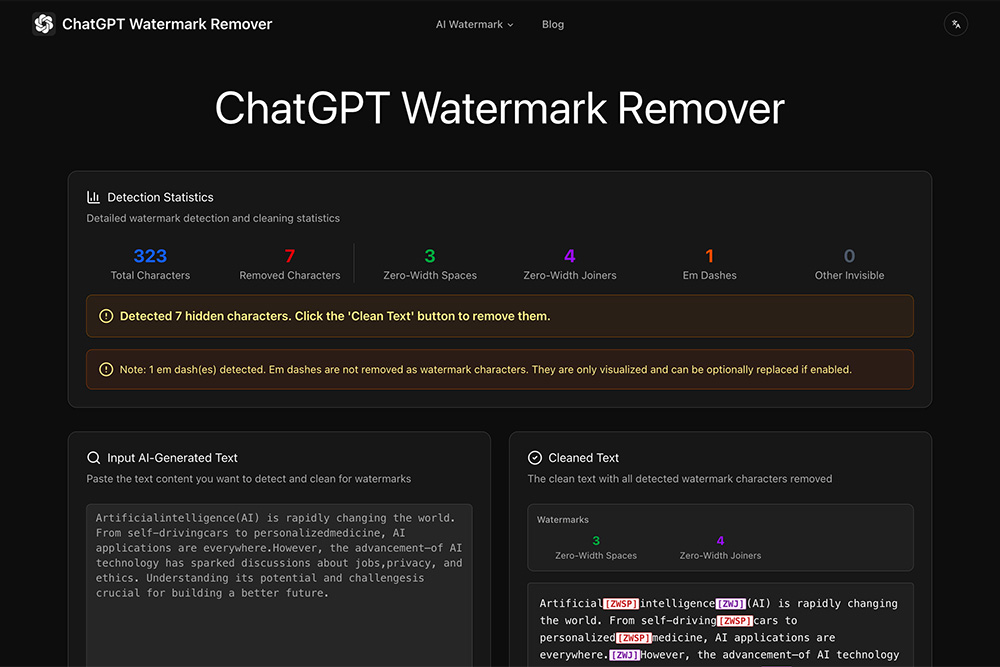 ChatGPT Watermark Remover官网插图