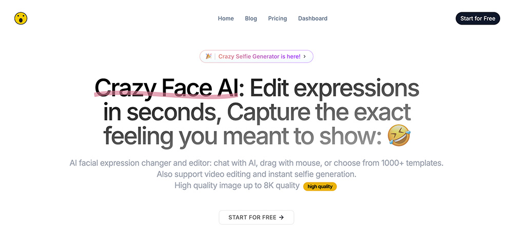 CrazyFaceAI官网插图
