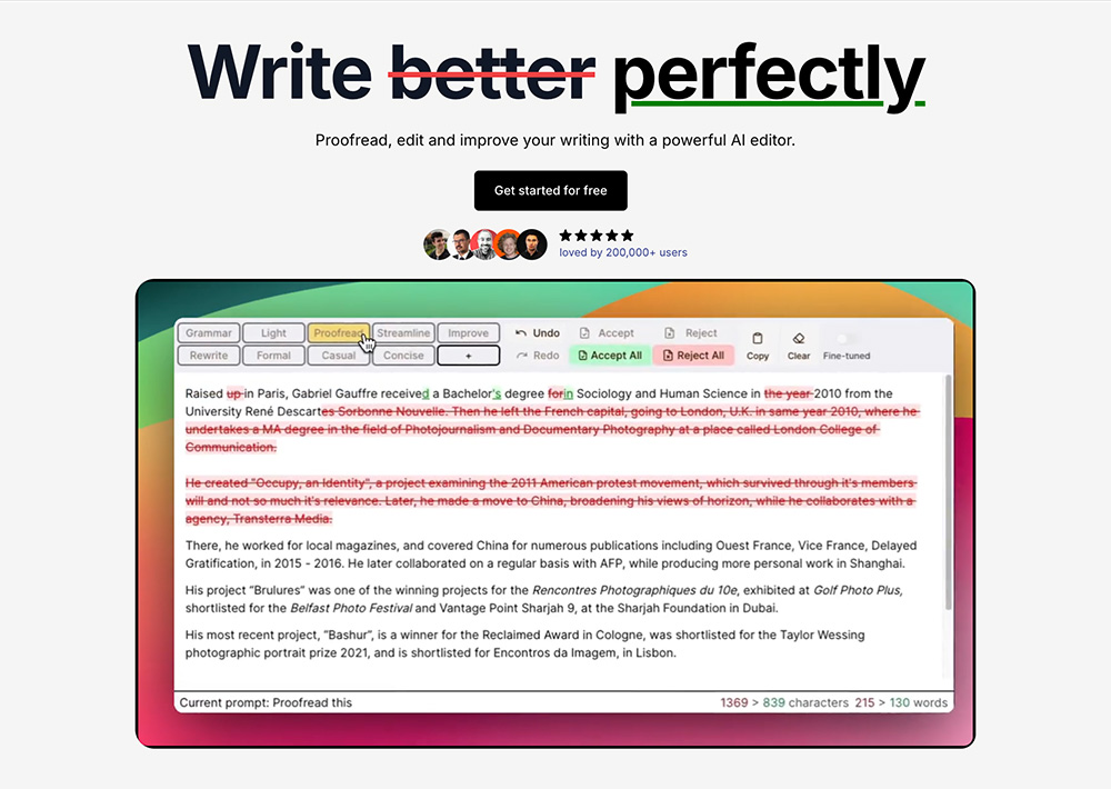 editGPT官网：一款AI智能英文写作编辑工具