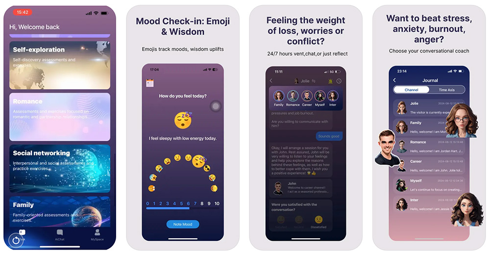 EmoxCare：一款免费的AI心理咨询师IOS应用程序