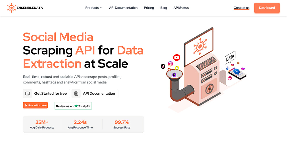 Social Media Data Scraper APIs