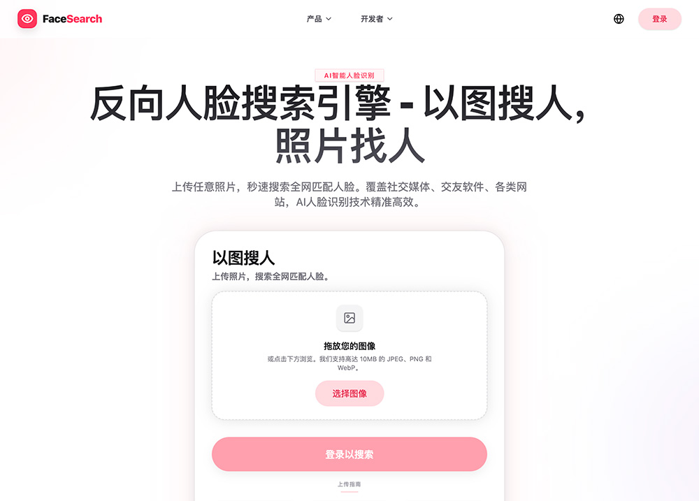 FaceSearch AI人脸反向搜索工具