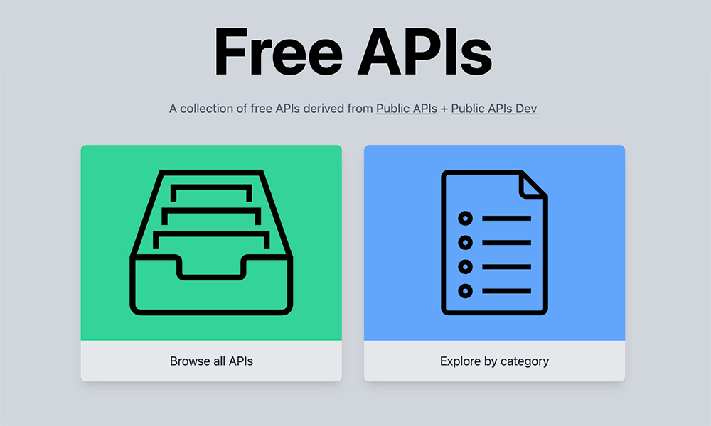 Free APIs插图