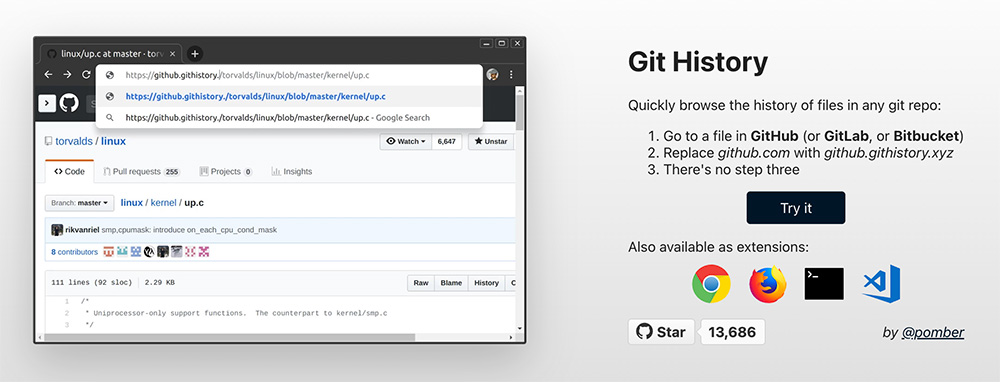 Git History插图