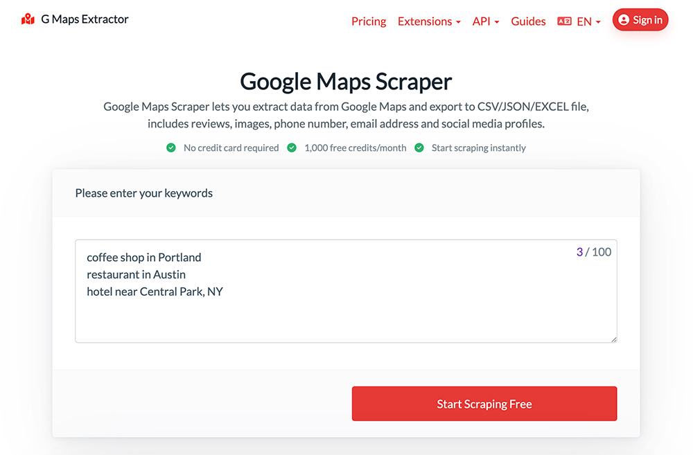 Google Maps Scraper官网插图