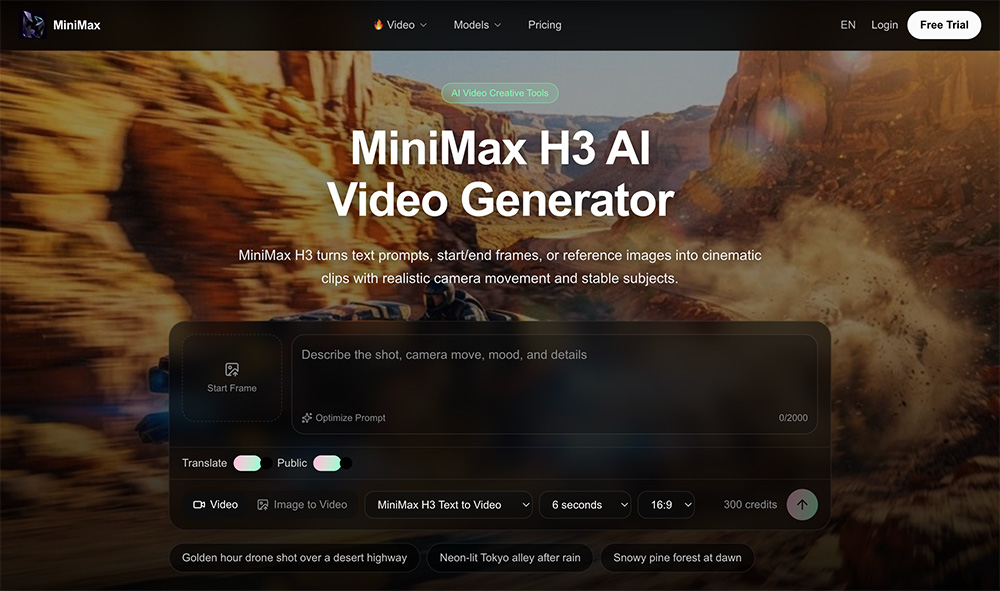 MiniMax H3 AI官网插图