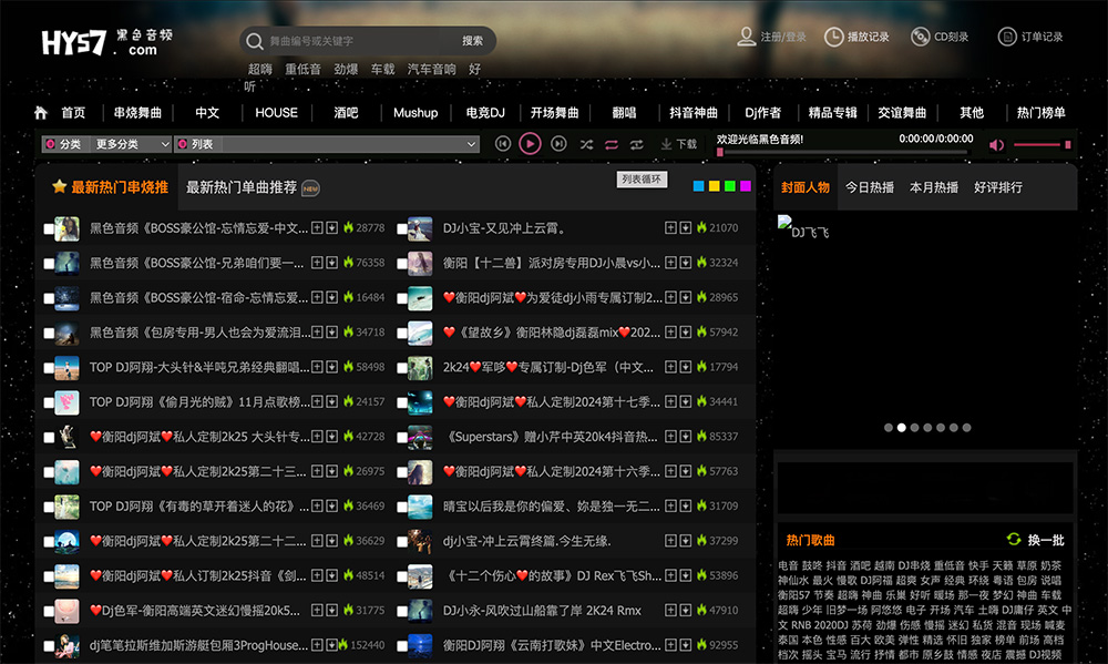 黑色音频DJ插图