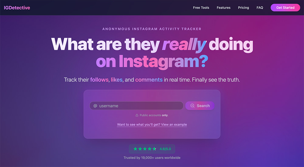 IGDetective｜Instagram匿名账号动态追踪工具