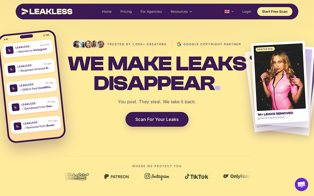 Leakless:专业DMCA版权防护与全网内容监控平台