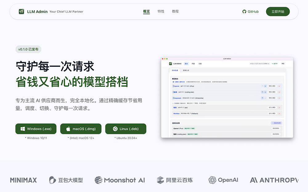 LLM Admin官网插图