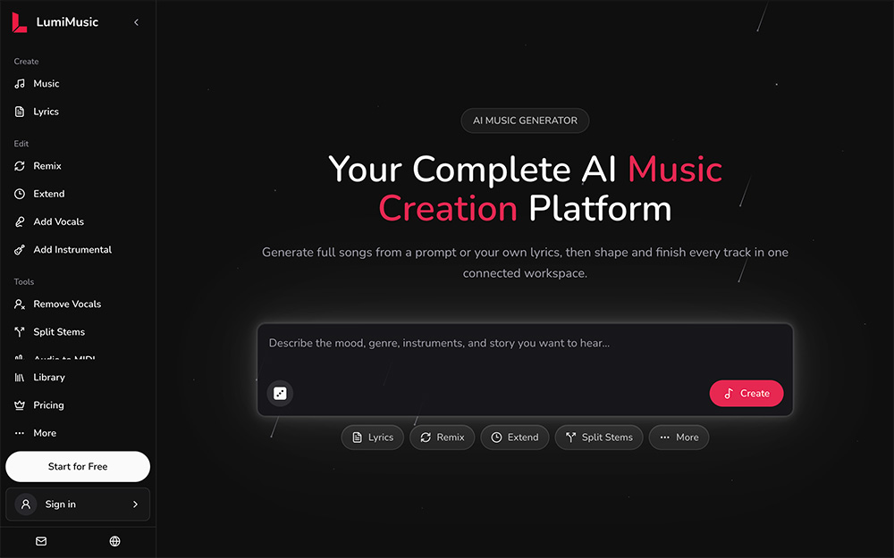 LumiMusic官网插图