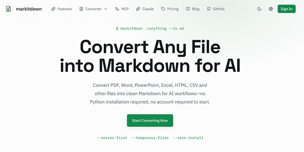 Markitdown Online官网插图