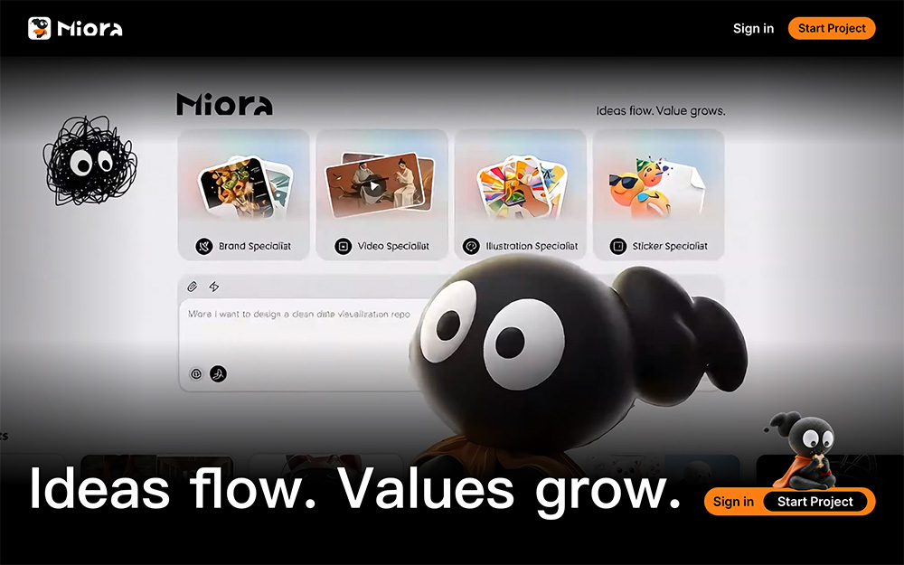 Miora官网：腾讯推出的AI原生设计协作平台