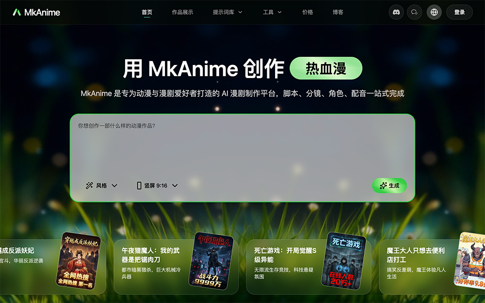 MkAnime AI官网插图