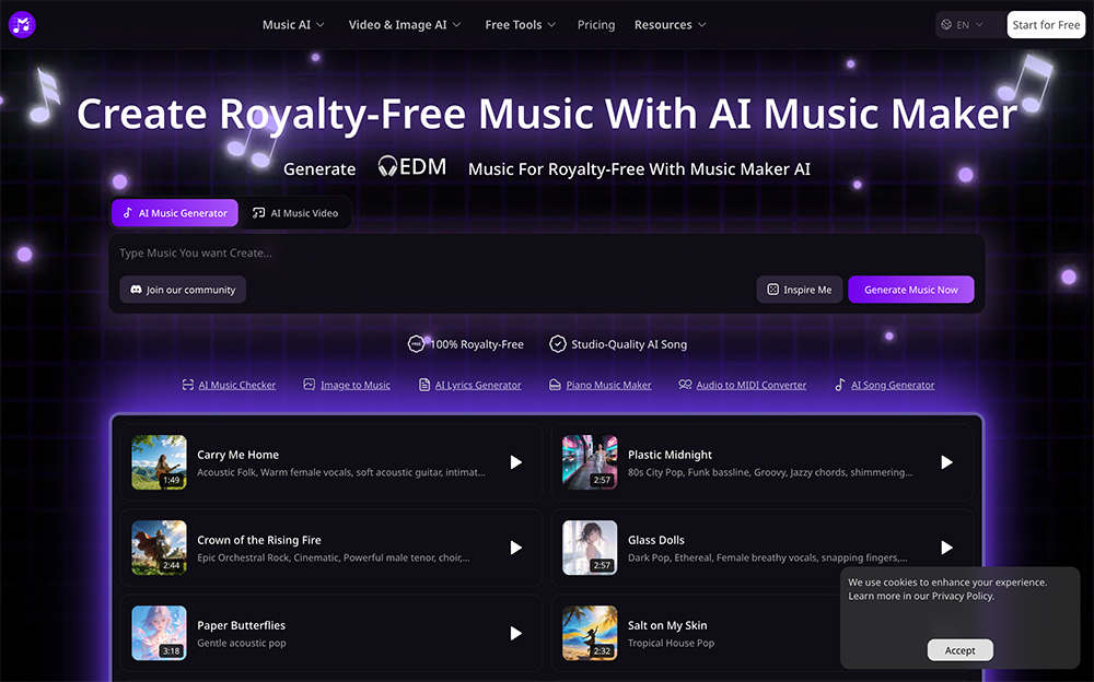 AI Music Maker官网插图