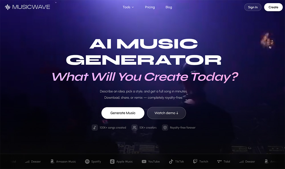 MusicWave：全能型AI音乐创作工具