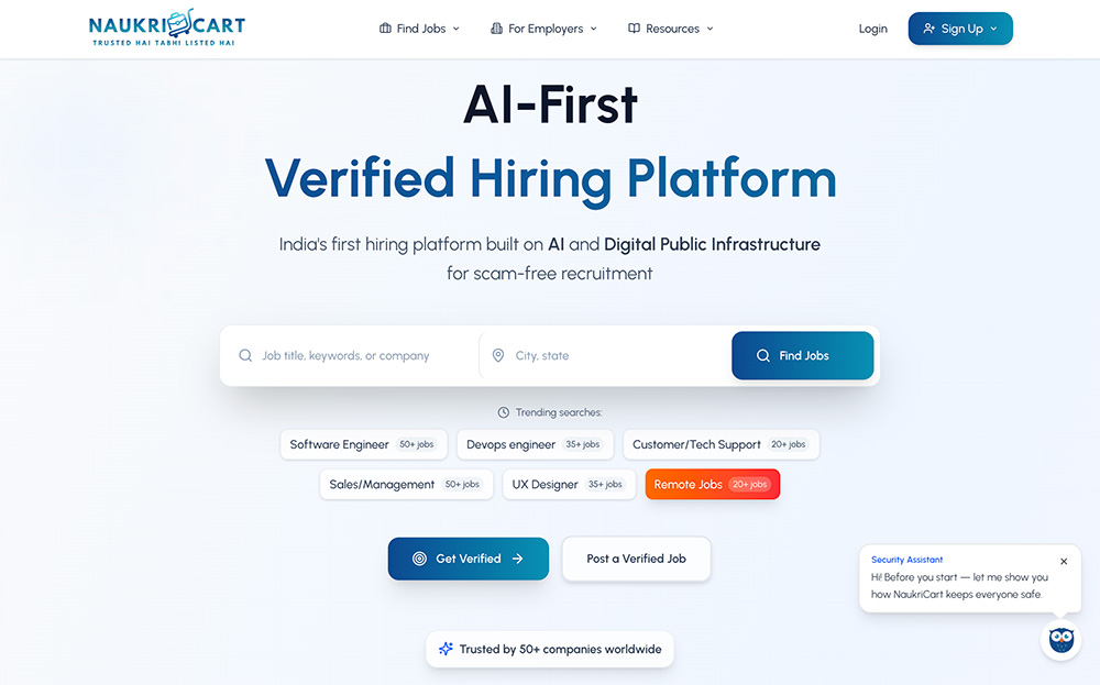 Naukricart AI可信求职招聘平台