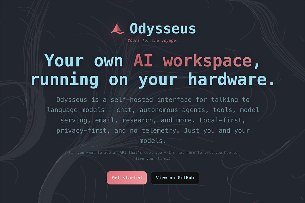 Odysseus官网：开源可自建部署AI工作台
