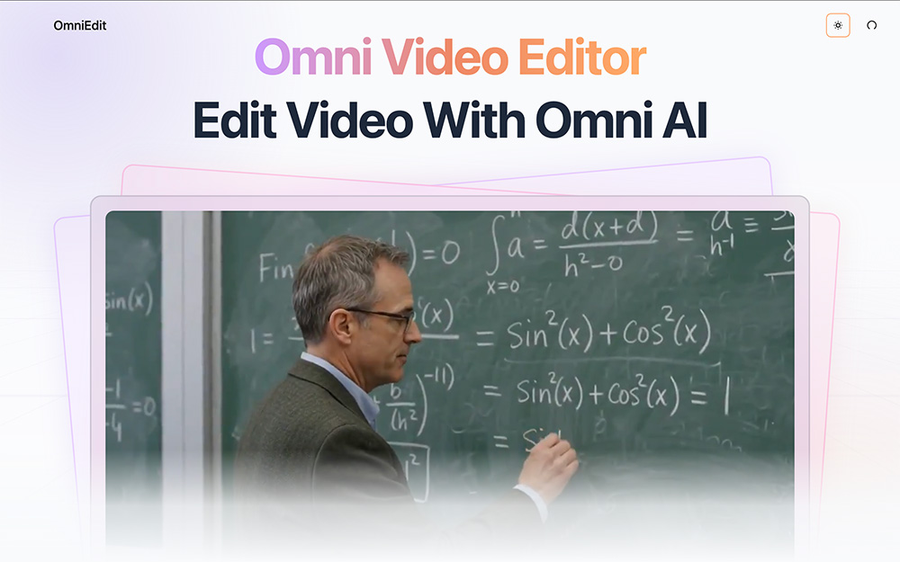 Omni Video Editor智能剪辑工具