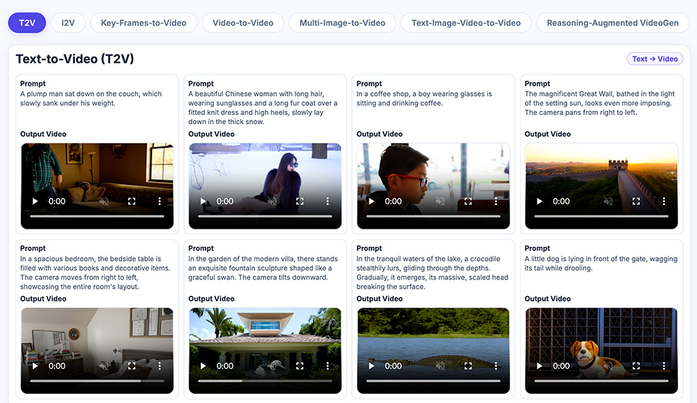 OmniWeaving视频生成框架 - 浙大 × 腾讯混元 × 南洋理工 联合发布统一视频生成框