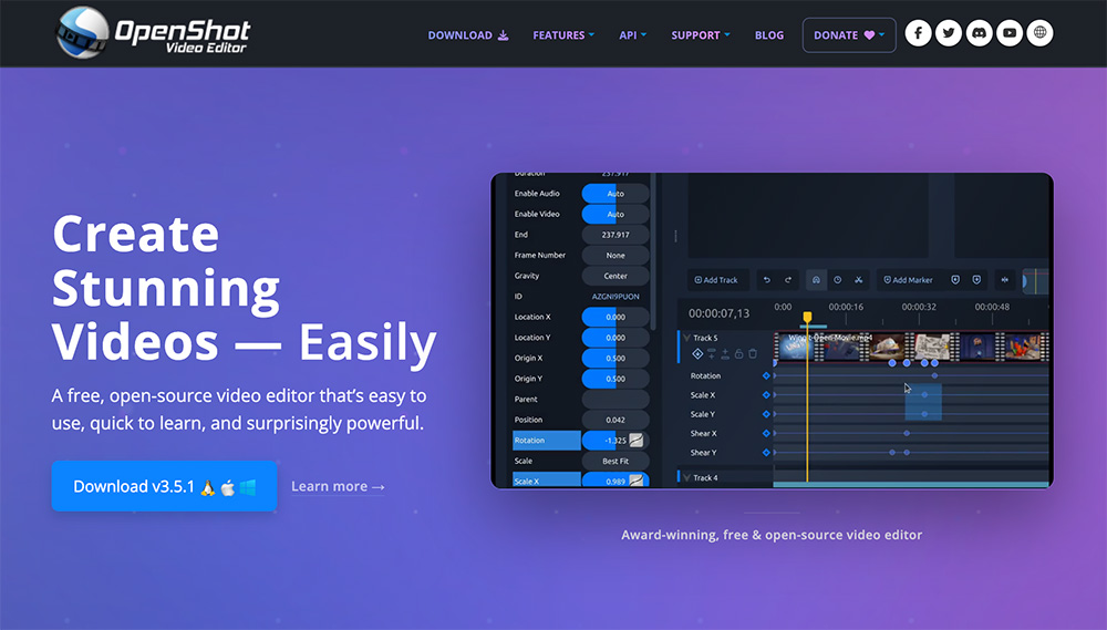 OpenShot开源视频编辑软件