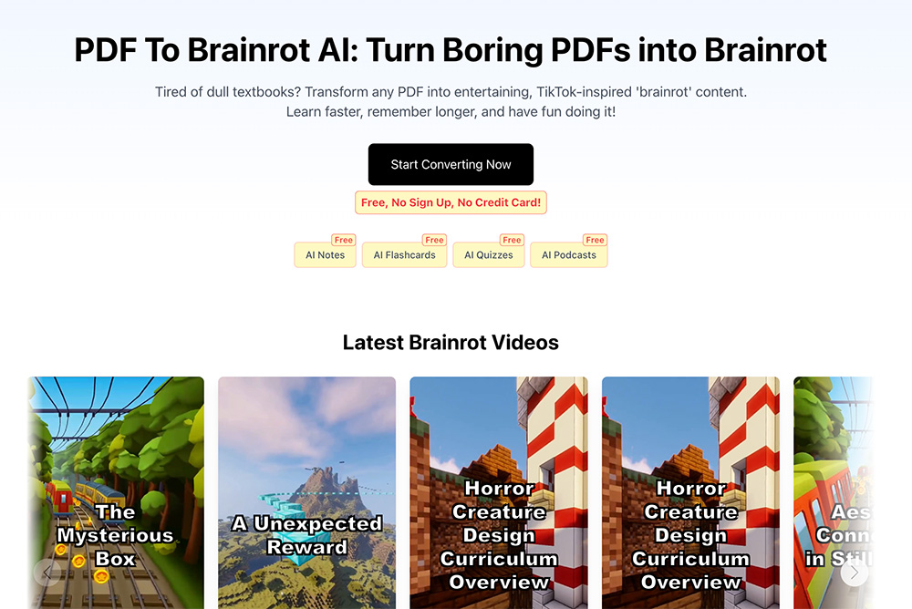 PDF To Brainrot官网插图