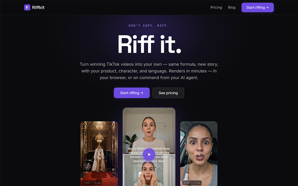 Riffkit官网插图