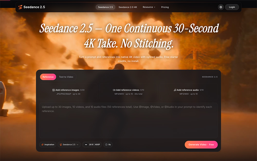Seedance 2.5 AI视频生成器