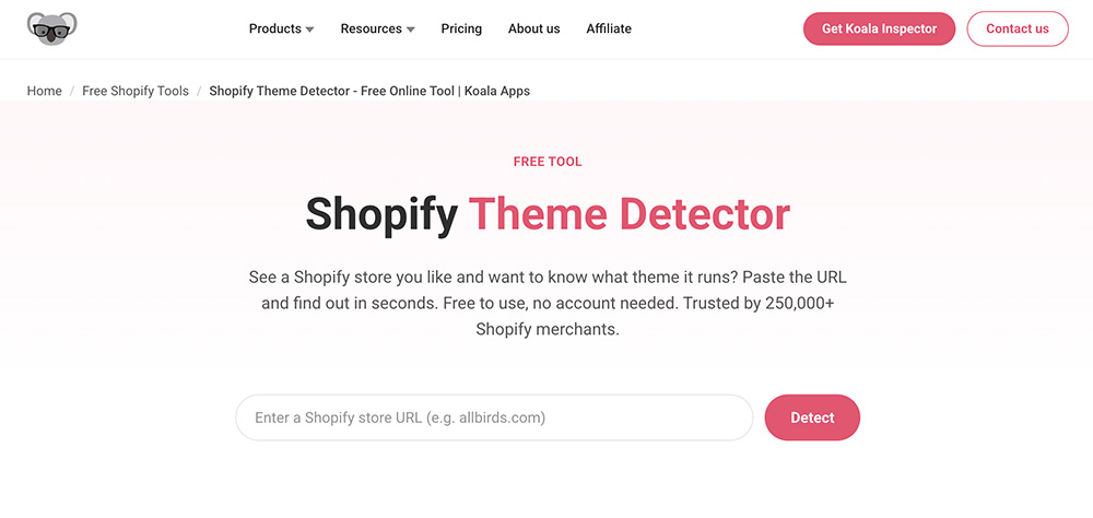 Shopify Theme Detector官网插图