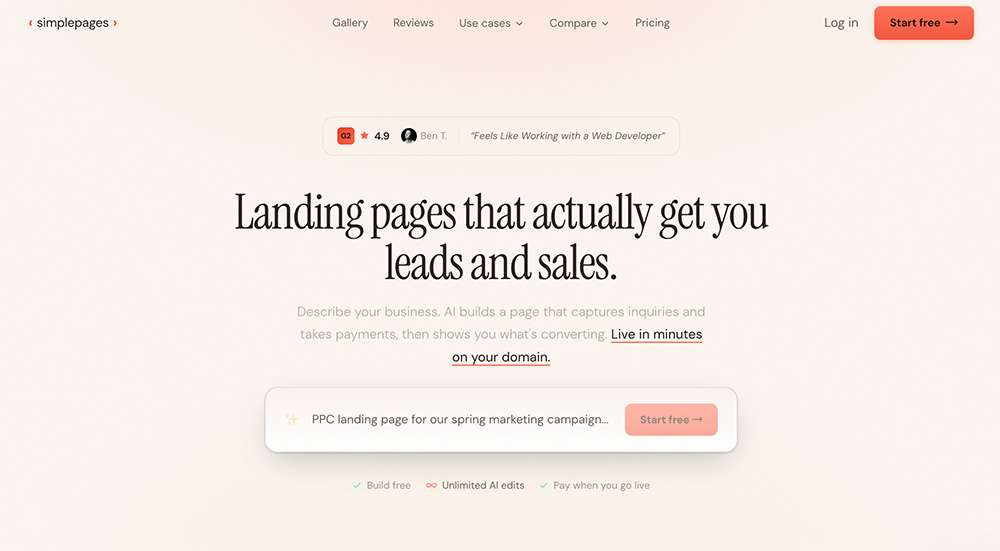 Simplepages.ai官网插图