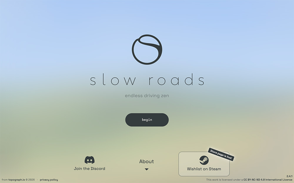 Slow Roads在线模拟驾驶游戏