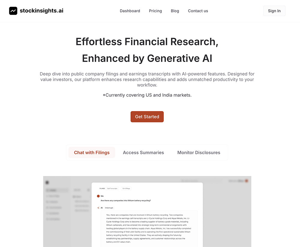 StockInsights AI官网插图