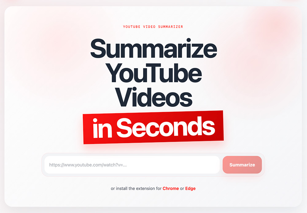 YouTube Summarized官网