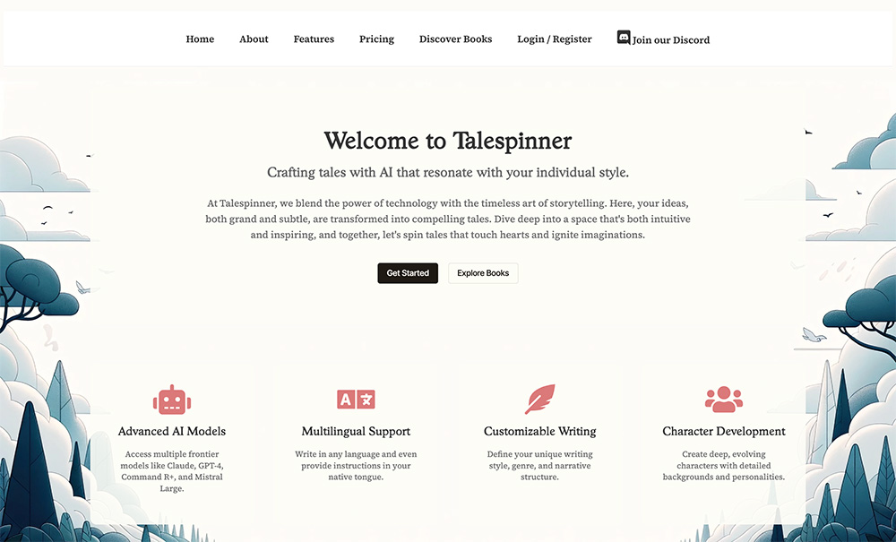 Talespinner.io官网插图