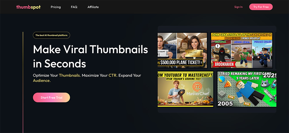 Thumbspot AI官网插图