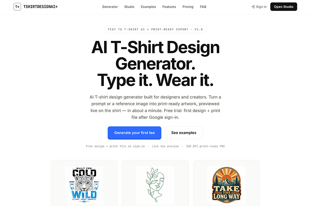 T-Shirt Design AI官网插图