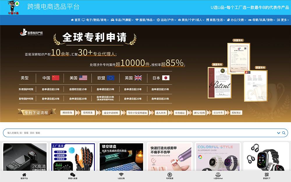 U选U品官网：一个深耕跨境电商赛道的专业选品对接平台