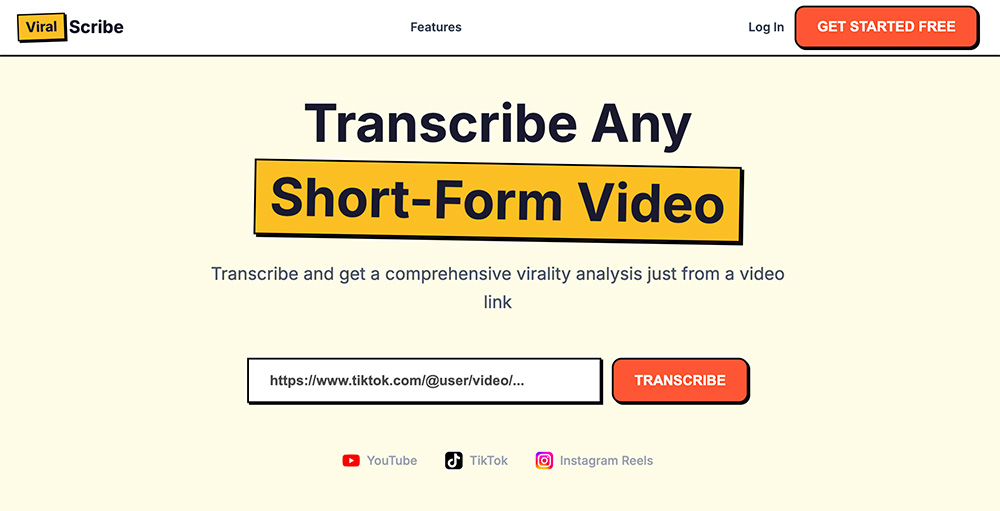 ViralScribe：短视频专属AI语音转写与爆款内容分析工具